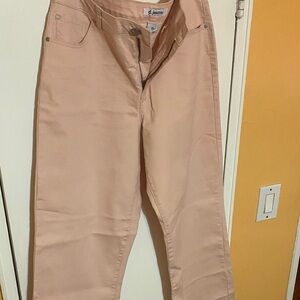 D. Jeans Women's Light peach  Straight wide Leg Jeans